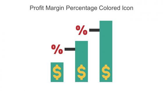 Profit Margin Percentage Colored Icon In Powerpoint Pptx Png And Editable Eps Format