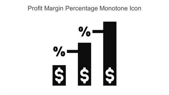 Profit Margin Percentage Monotone Icon In Powerpoint Pptx Png And Editable Eps Format