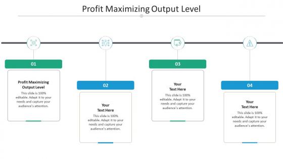 Profit maximizing output level ppt powerpoint presentation professional rules cpb