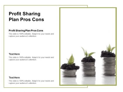 Profit sharing plan pros cons ppt powerpoint presentation gallery infographics cpb