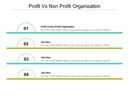Profit vs non profit organization ppt powerpoint presentation inspiration master slide cpb
