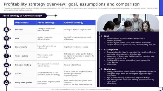 Profitability Strategy Overview Goal Assumptions And Winning Corporate Strategy For Boosting Firms