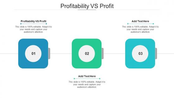 Profitability VS Profit Ppt PowerPoint Presentation Infographic Template Background Cpb
