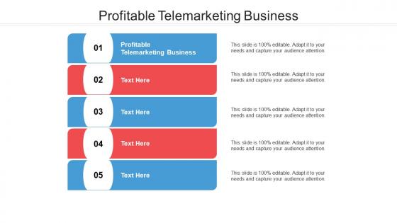 Profitable telemarketing business ppt powerpoint presentation show slide portrait cpb