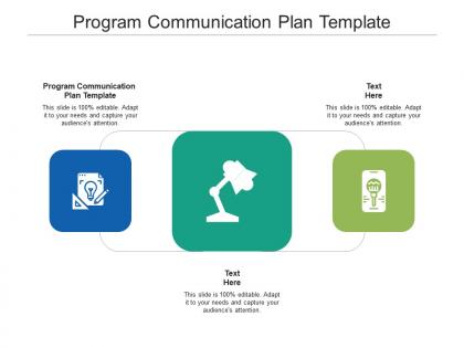 Program communication plan template ppt powerpoint presentation outline background images cpb