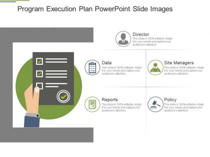 Program execution plan powerpoint slide images
