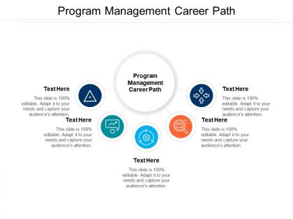 Program management career path ppt powerpoint presentation ideas smartart cpb