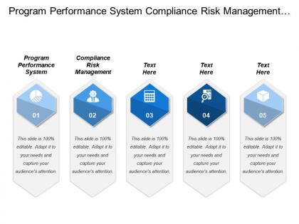 Program performance system compliance risk management relation department
