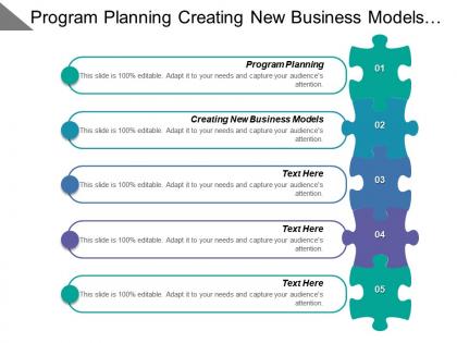 Program planning creating new business models improving energy efficiency