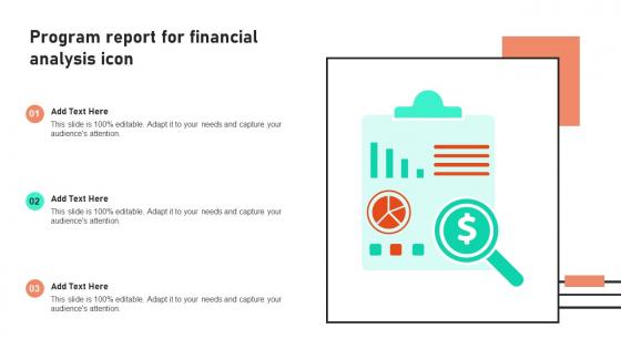 Program Report For Financial Analysis Icon