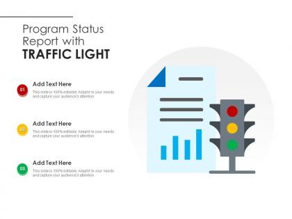 Program status report with traffic light