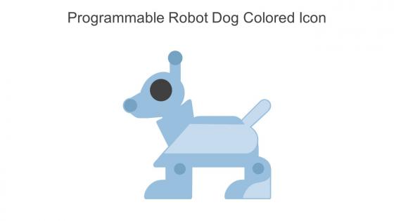 Programmable Robot Dog Colored Icon In Powerpoint Pptx Png And Editable Eps Format