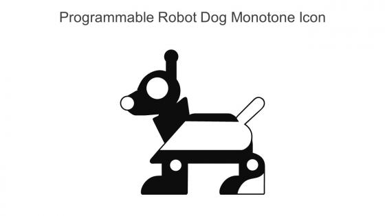 Programmable Robot Dog Monotone Icon In Powerpoint Pptx Png And Editable Eps Format