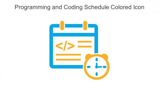 Programming And Coding Schedule Colored Icon In Powerpoint Pptx Png And Editable Eps Format
