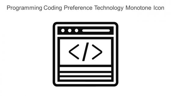 Programming Coding Preference Technology Monotone Icon In Powerpoint Pptx Png And Editable Eps Format