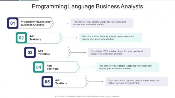 Programming Language Business Analysts In Powerpoint And Google Slides Cpb