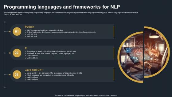 Programming Languages And Frameworks For NLP Decoding Natural Language AI SS V