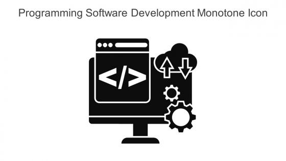Programming Software Development Monotone Icon In Powerpoint Pptx Png And Editable Eps Format