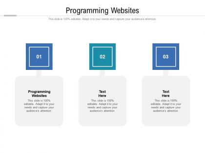 Programming websites ppt powerpoint presentation portfolio visuals cpb