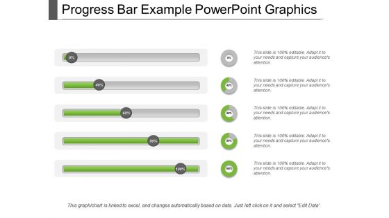 Progress bar example powerpoint graphics
