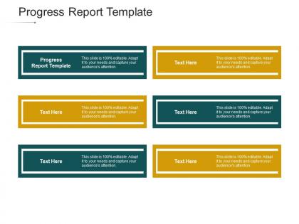 Progress report template ppt powerpoint presentation slides cpb
