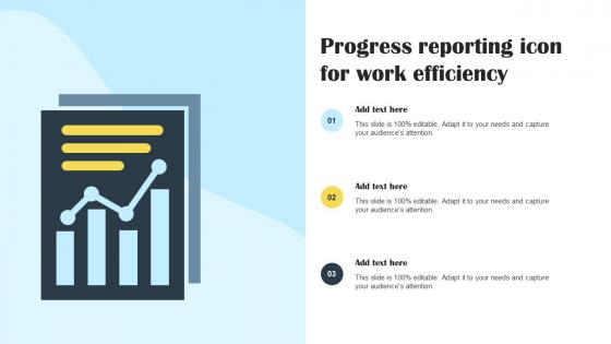 Progress Reporting Icon For Work Efficiency