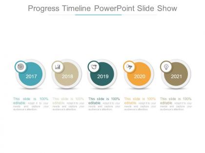 Progress timeline powerpoint slide show
