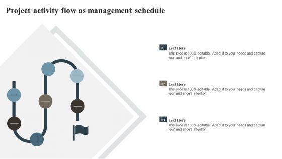 Project Activity Flow As Management Schedule
