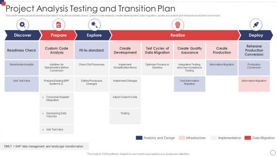Project Analysis Testing And Transition Plan