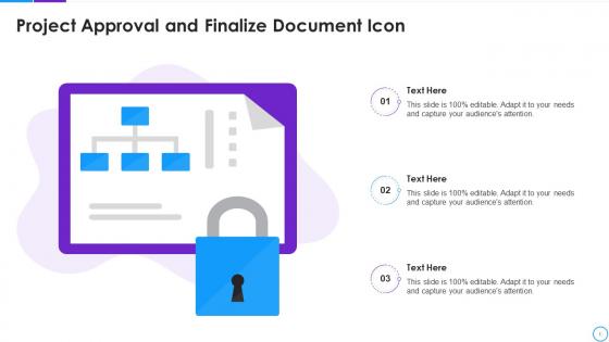 Project Approval And Finalize Document Icon