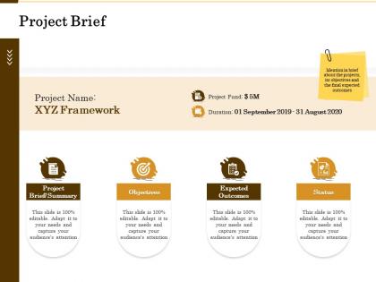 Project brief status m2138 ppt powerpoint presentation layouts designs download