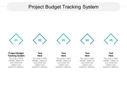 Project budget tracking system ppt powerpoint presentation ideas inspiration cpb