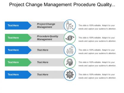 Project change management procedure quality management performance metric system