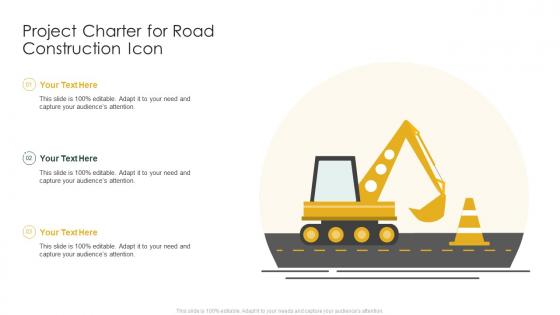 Project Charter For Road Construction Icon