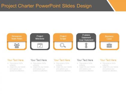Project charter powerpoint slides design