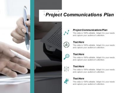 Project communications plan ppt powerpoint presentation icon designs cpb