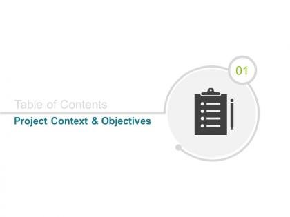 Project context and objectives agenda ppt powerpoint presentation file