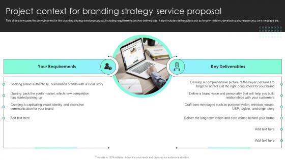 Project Context For Branding Strategy Service Proposal Ppt Powerpoint Presentation Slides Inspiration