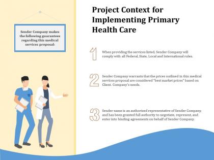 Project context for implementing primary health care ppt file topics