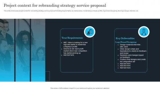 Project Context For Rebranding Strategy Brand Identity Enhancement And Repositioning Service Proposal