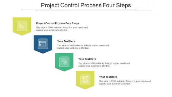 Project Control Process Four Steps Ppt Powerpoint Presentation Infographics Graphics Tutorials Cpb