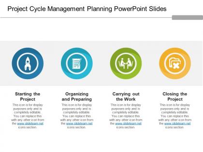Project cycle management planning powerpoint slides