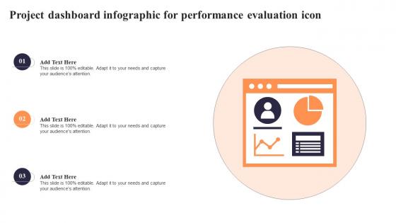 Project Dashboard Infographic For Performance Evaluation Icon