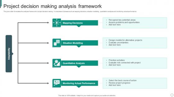 Project Decision Making Analysis Framework
