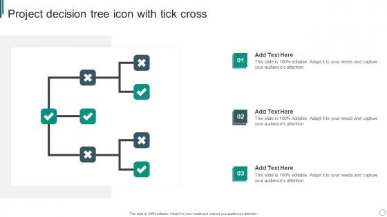 Project Decision Tree Icon With Tick Cross
