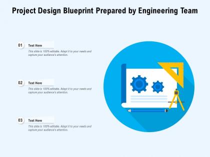 Project design blueprint prepared by engineering team