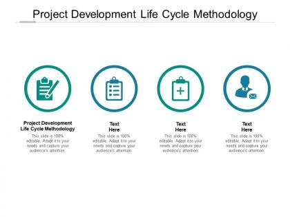 Project development life cycle methodology ppt powerpoint presentation microsoft cpb