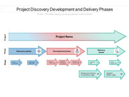 Project discovery development and delivery phases