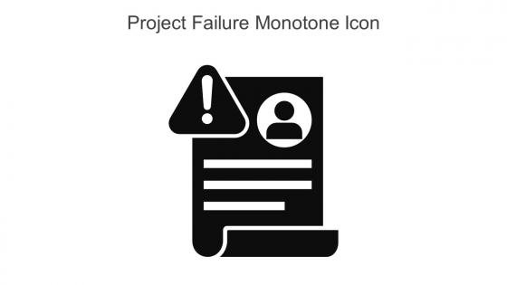 Project Failure Monotone Icon In Powerpoint Pptx Png And Editable Eps Format