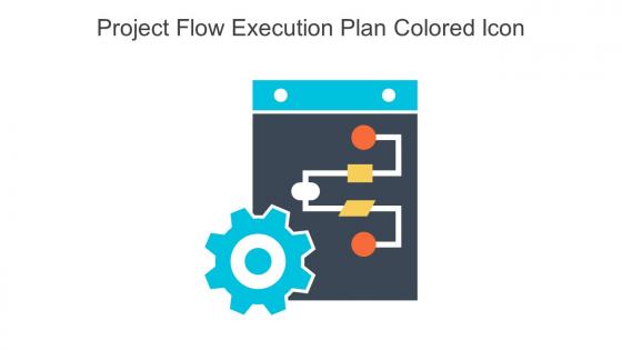 Project Flow Execution Plan Colored Icon In Powerpoint Pptx Png And Editable Eps Format